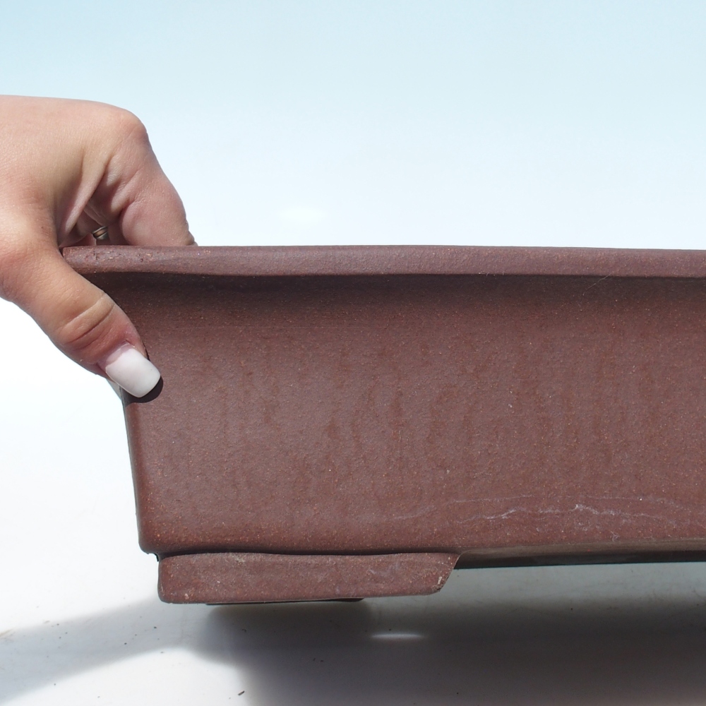 Bonsai miska 46 x 35 x 10,5 cm -  barva hnědá