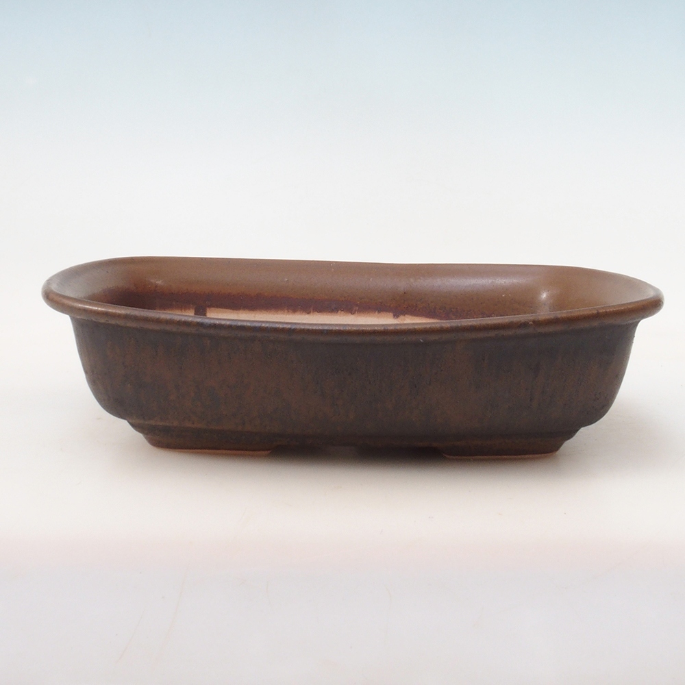 Bonsai miska + podmiska H09 - 30 x 23 x 7,5 cm. - hnědá