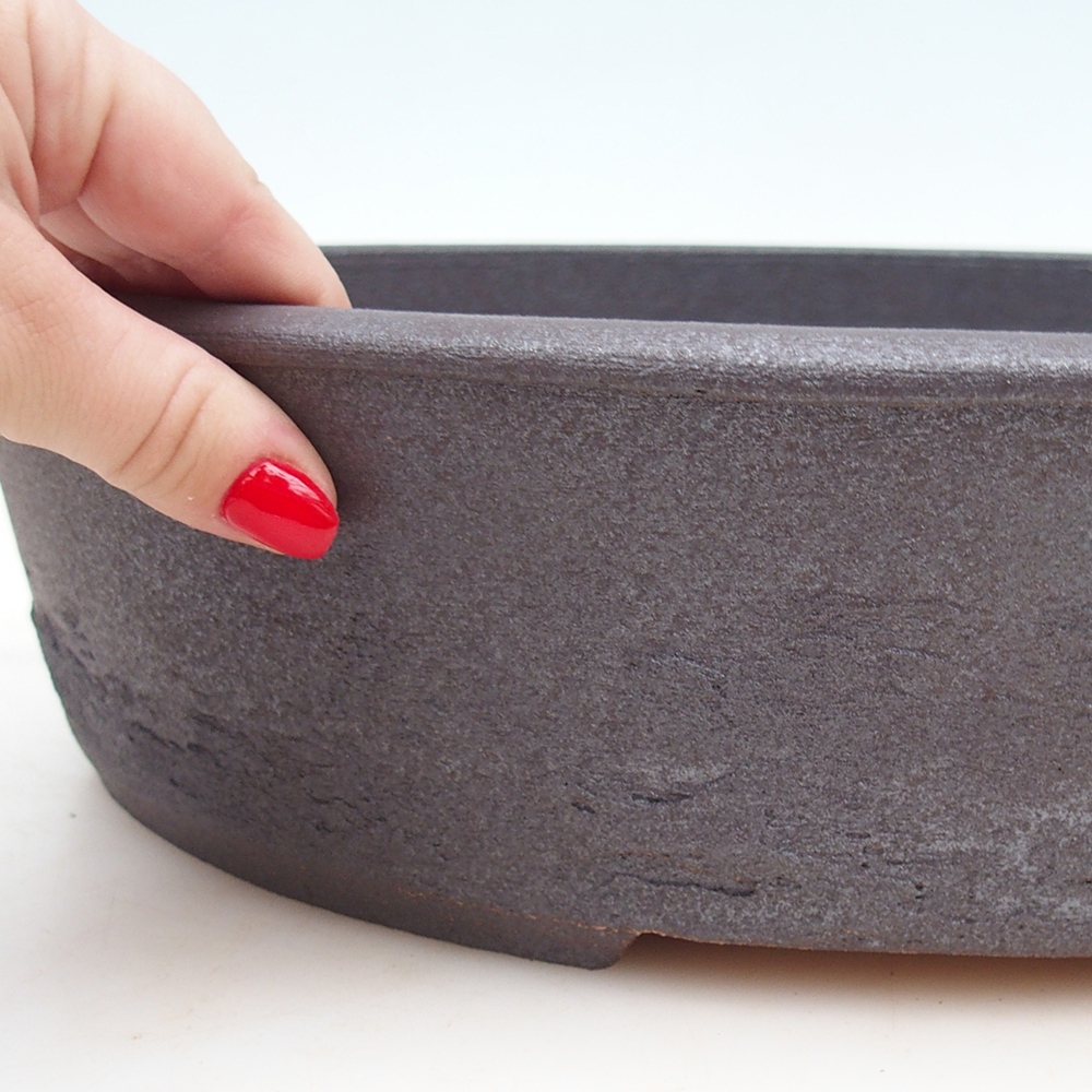 Bonsai miska 39 x 31,5 x 10 cm , barva hnědá