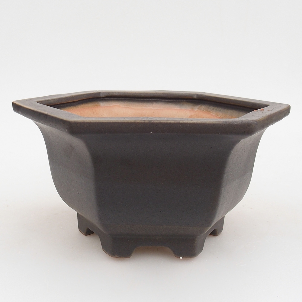 Keramická bonsai miska 18 x 16 x 9 cm, barva zelená