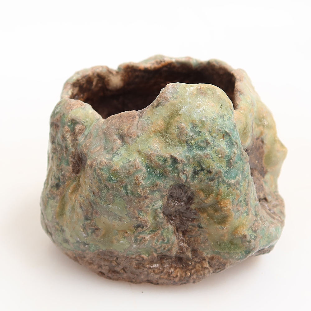 Keramická Skořápka  5,5 x 4,5 x 6 cm , barva zelená