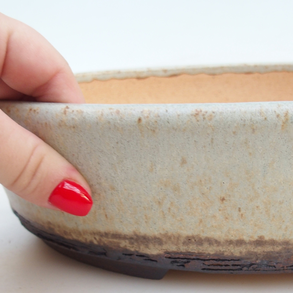 Bonsai miska 27 x 21 x 7,5 cm , barva béžová