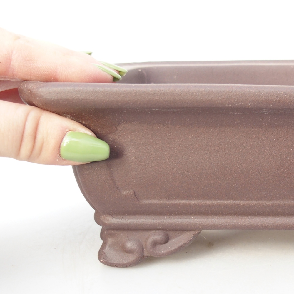 Miska 15 x 15 x 9 cm barva hnědá