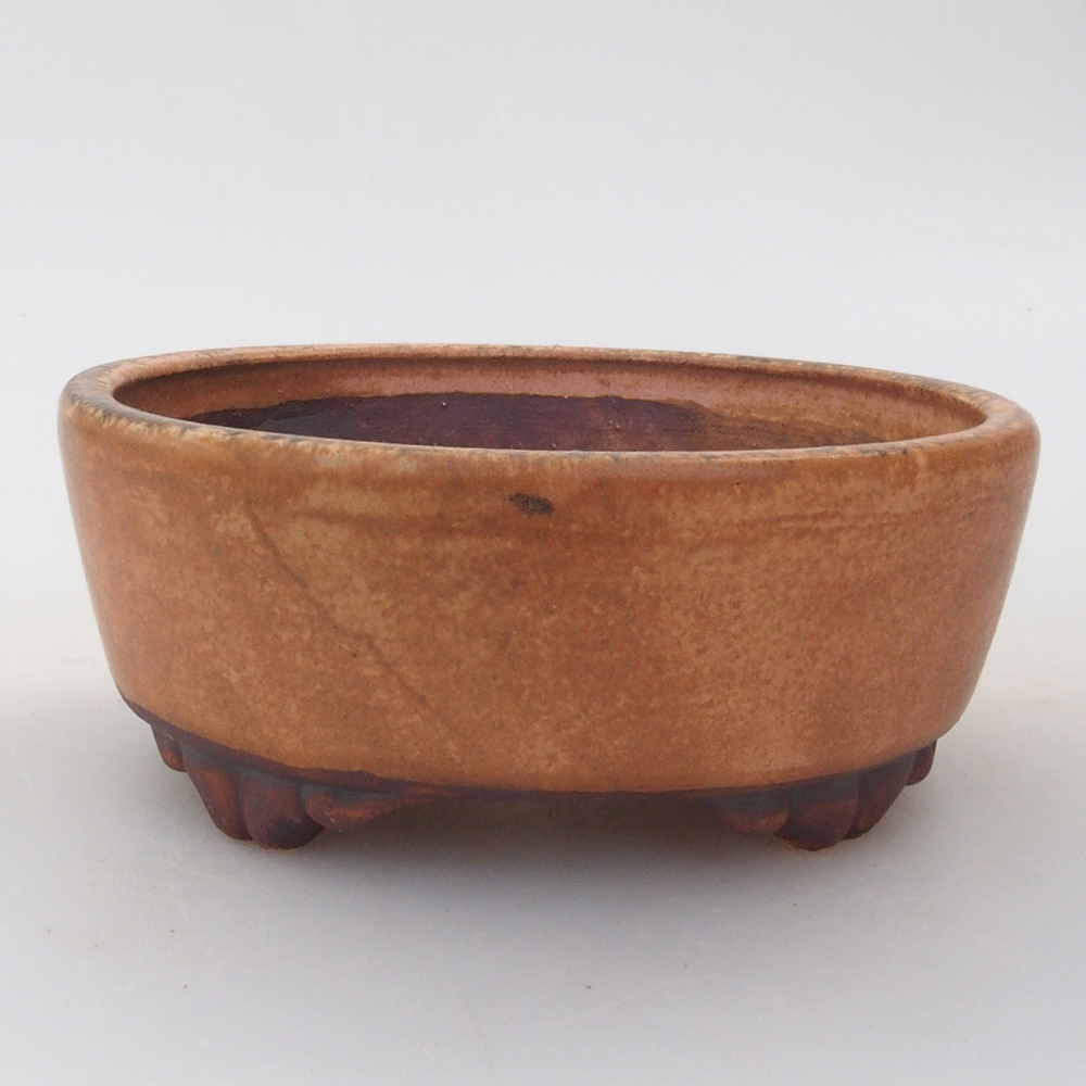 Keramická bonsai miska 9 x 8 x 3,5 cm, barva růžová