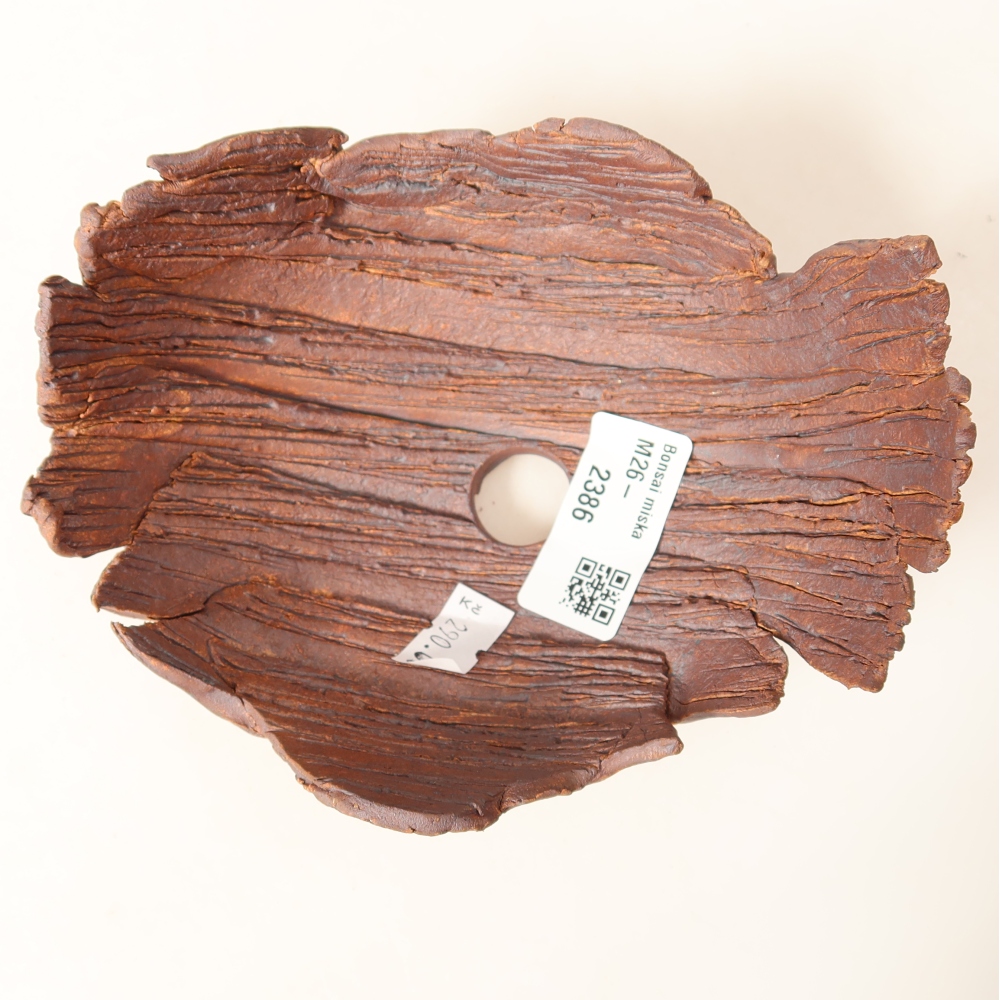 Keramická Skořápka  14,5 x 11,5 x 7,5 cm , barva hnědá
