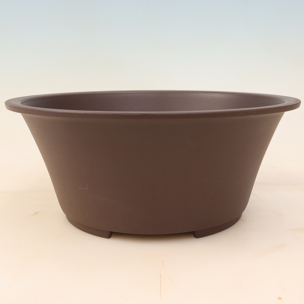 Bonsai miska plast MP-25 hnědá - 26,5 x 26,5 x 11 cm