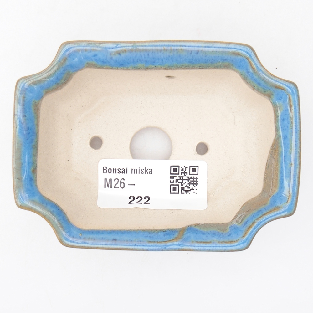 Mini bonsai miska 9 x 6,5 x 3,5 cm, barva modrá