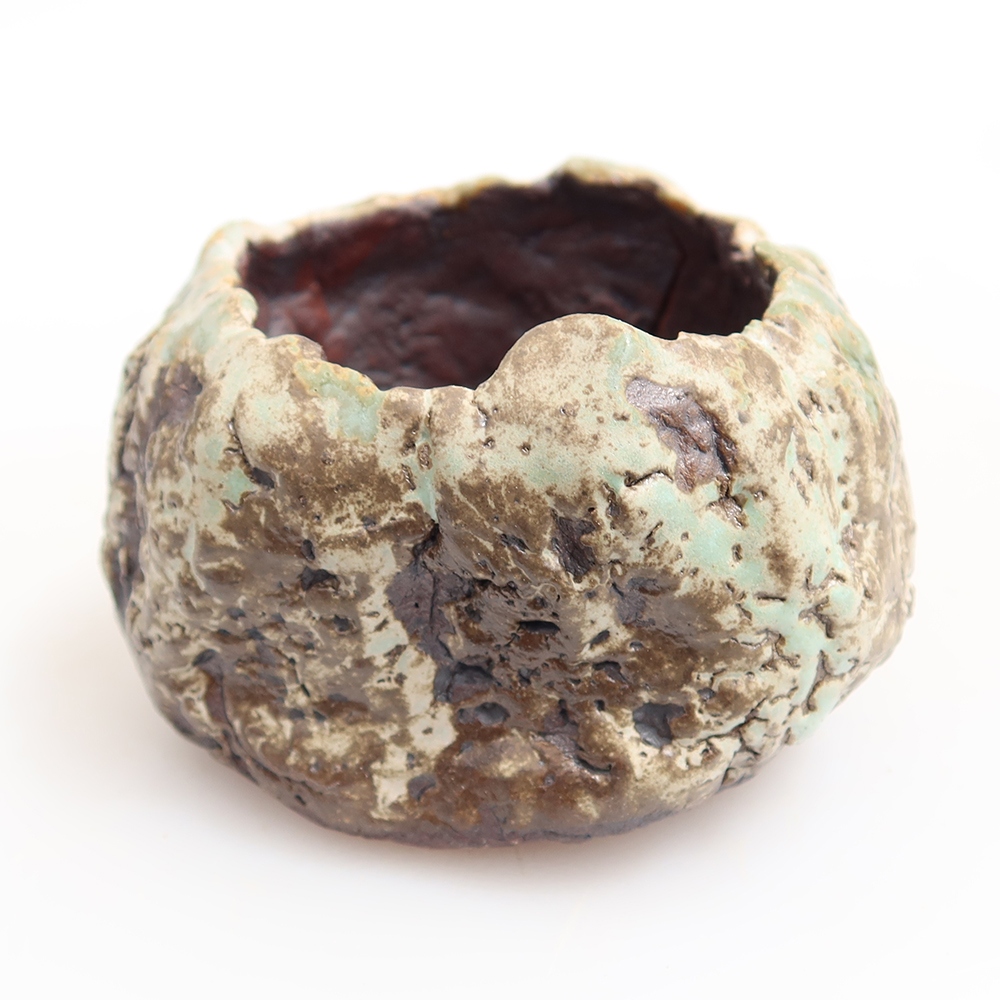 Keramická Skořápka  6 x 5 x 5 cm , barva zelená