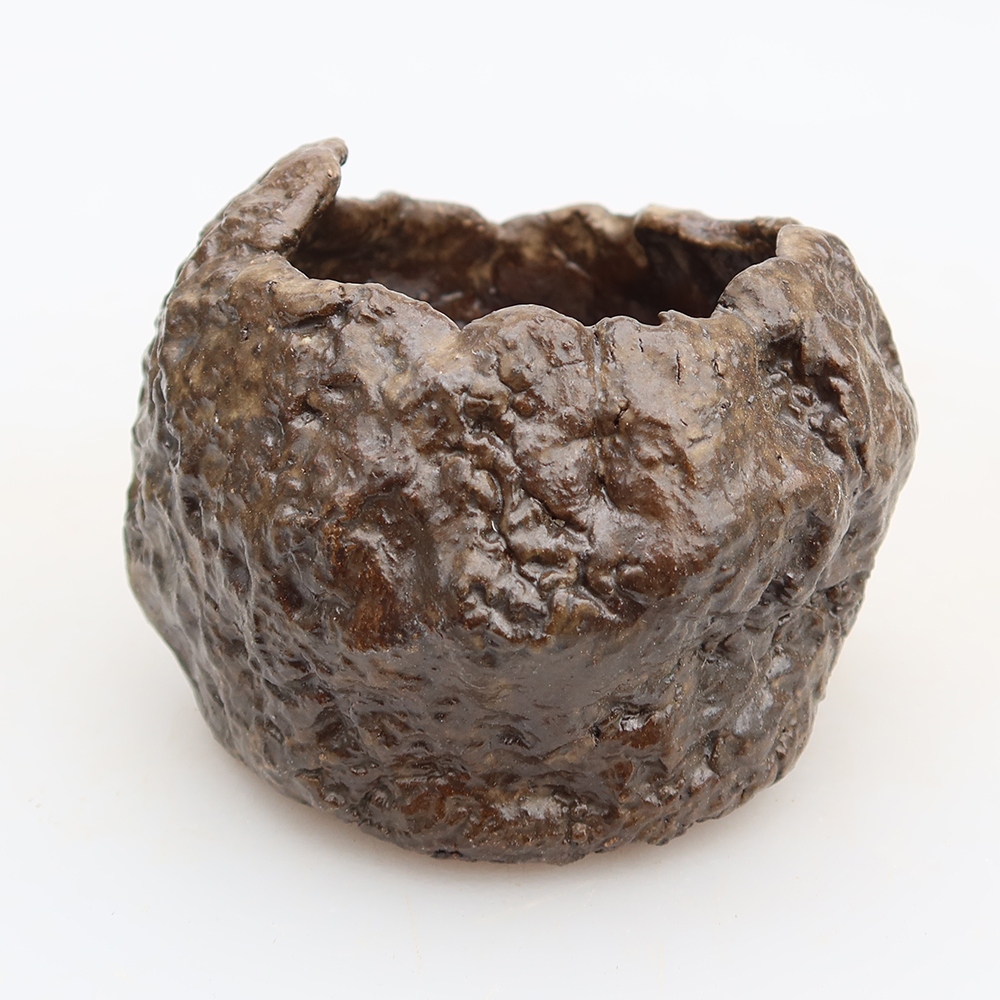 Keramická Skořápka  6 x 4,5 x 6 cm , barva hnědá
