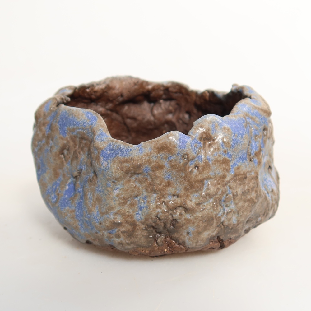 Keramická Skořápka  7 x 7 x 5 cm , barva modrohnědá