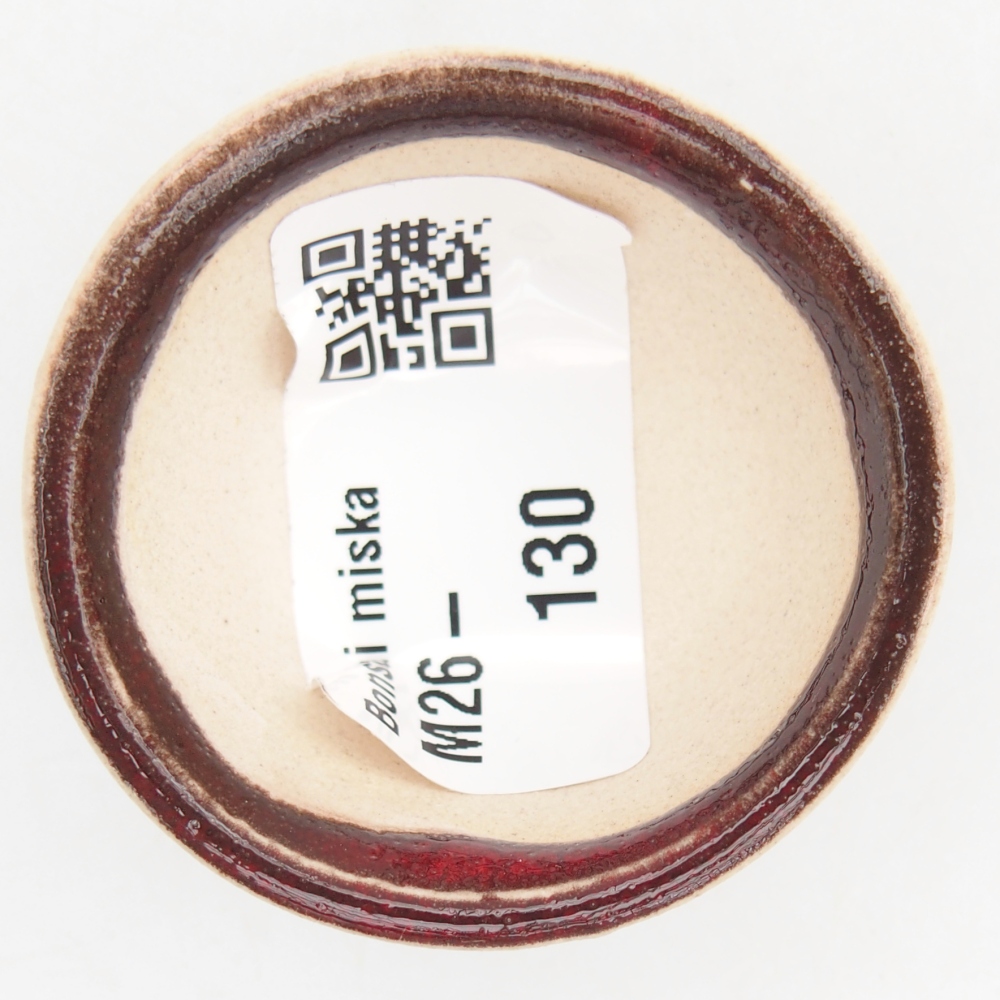 Mini bonsai miska 4,5 x 4,5 x 2,5 cm, barva červená