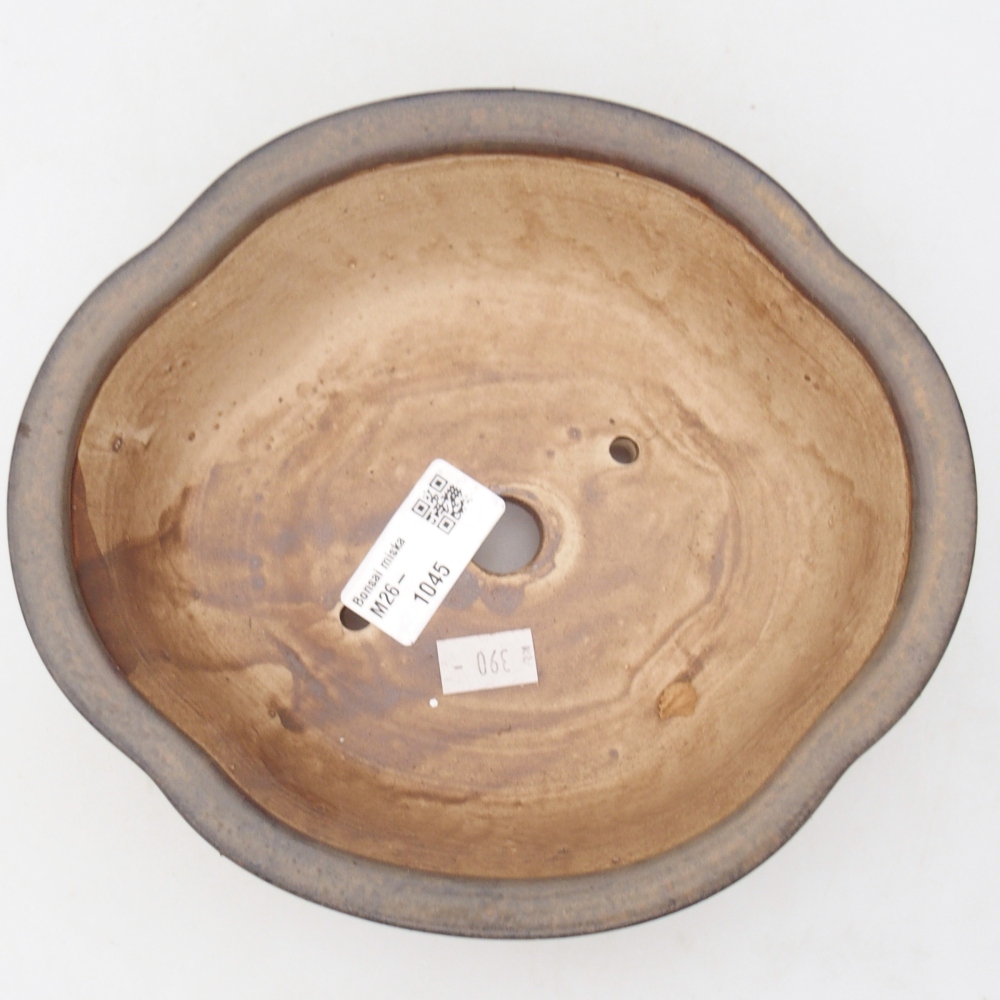 Keramická bonsai miska 18,5 x 17 x 6 cm, barva hnědá