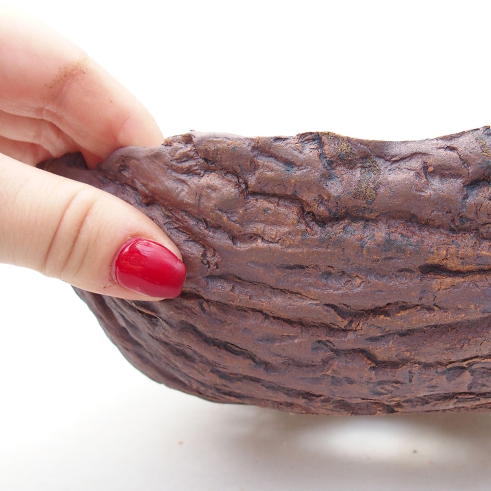 Keramická Skořápka  20 x 17,5 x 7 cm , barva hnědá