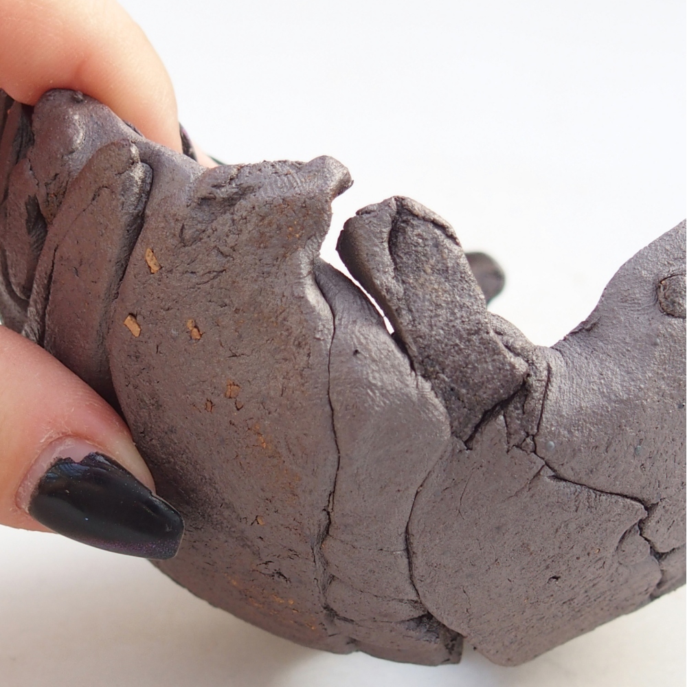 Keramická Skořápka 10,5 x 10 x 7,5 cm , barva kovová