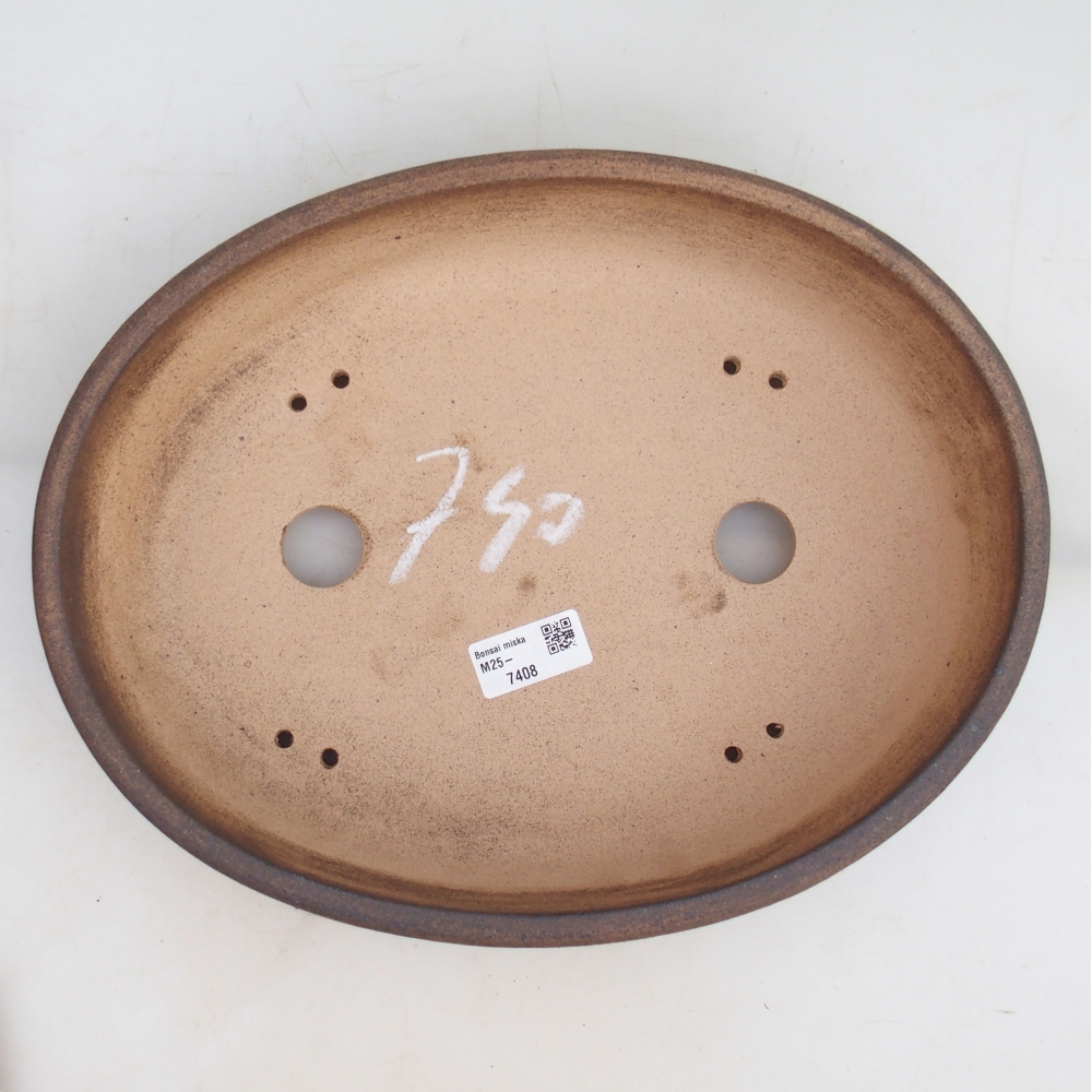 Bonsai miska 32,5 x 25 x 7,5 cm , barva hnědá
