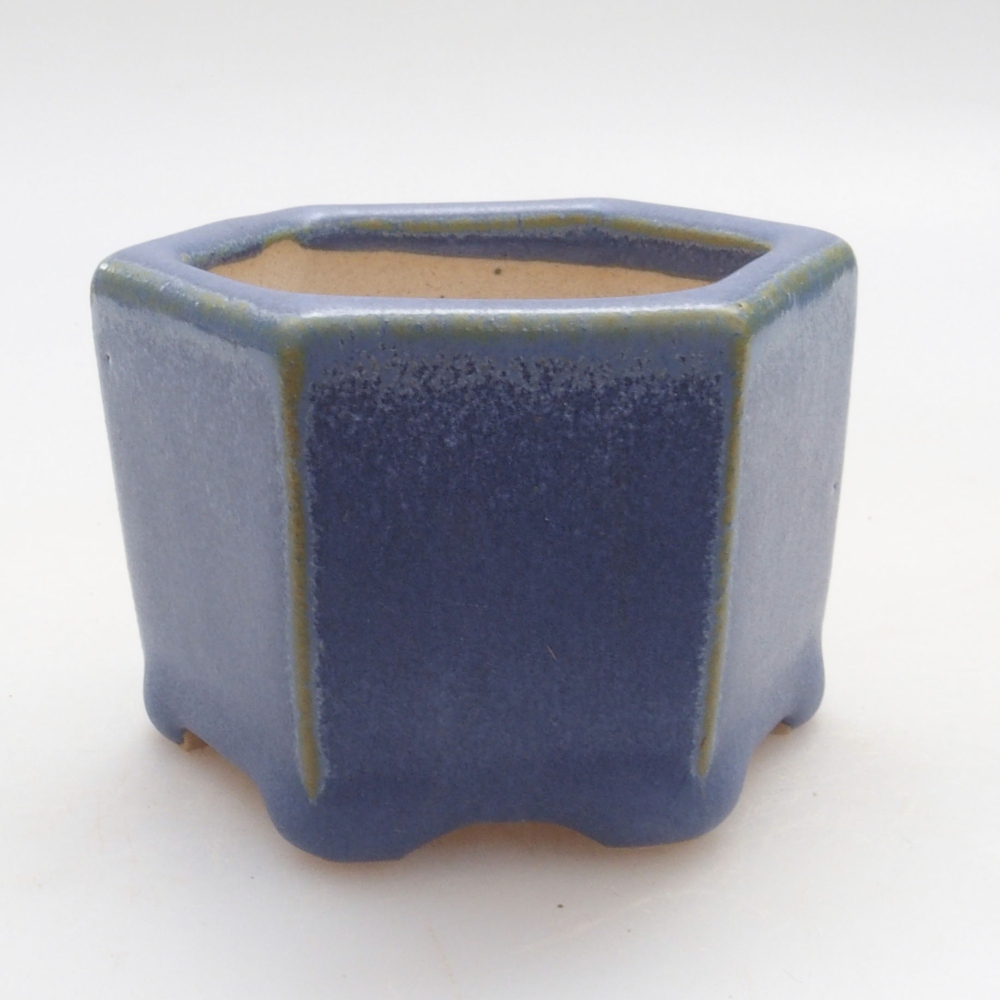 Mini bonsai miska 6 x 5,5 x 4 cm, barva modrá