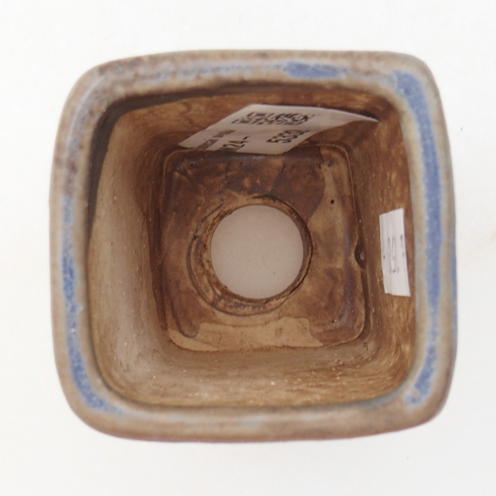 Keramická bonsai miska 5 x 5 x 6,5 cm, barva modrá