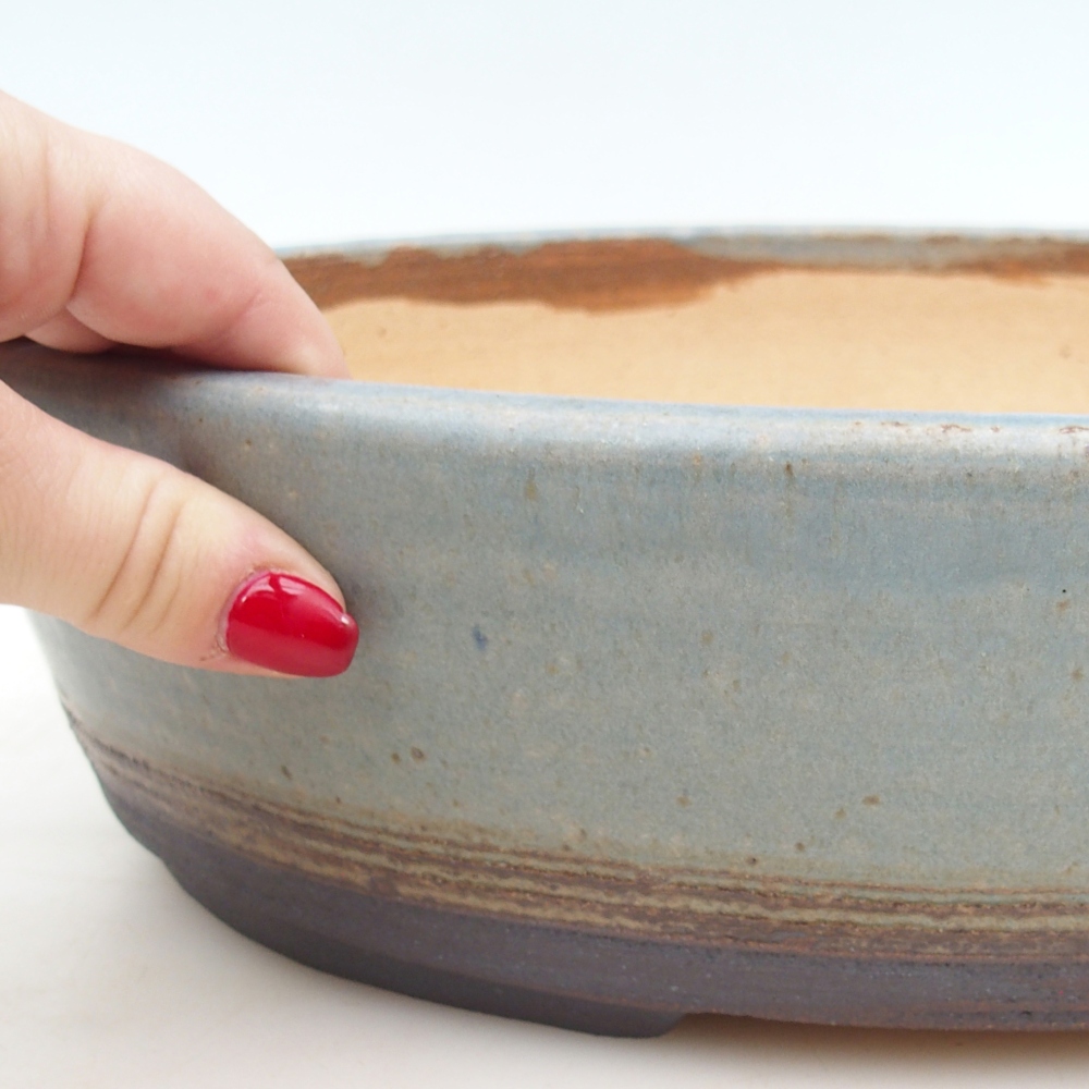 Bonsai miska 33 x 25,5 x 8,5 cm , barva modrá