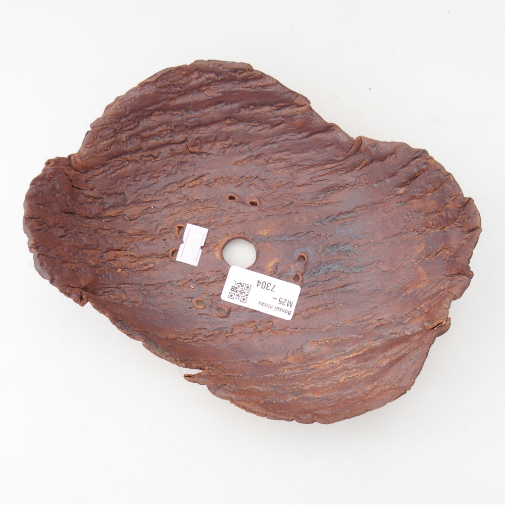 Keramická Skořápka  22 x 18,5 x 6,5 cm , barva hnědá