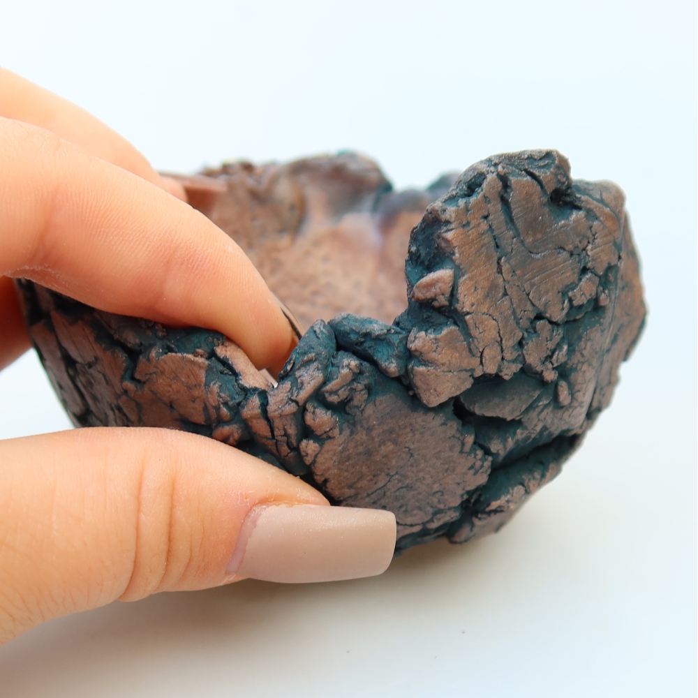 Keramická Skořápka  9 x 9 x 5,5 cm , barva zelená