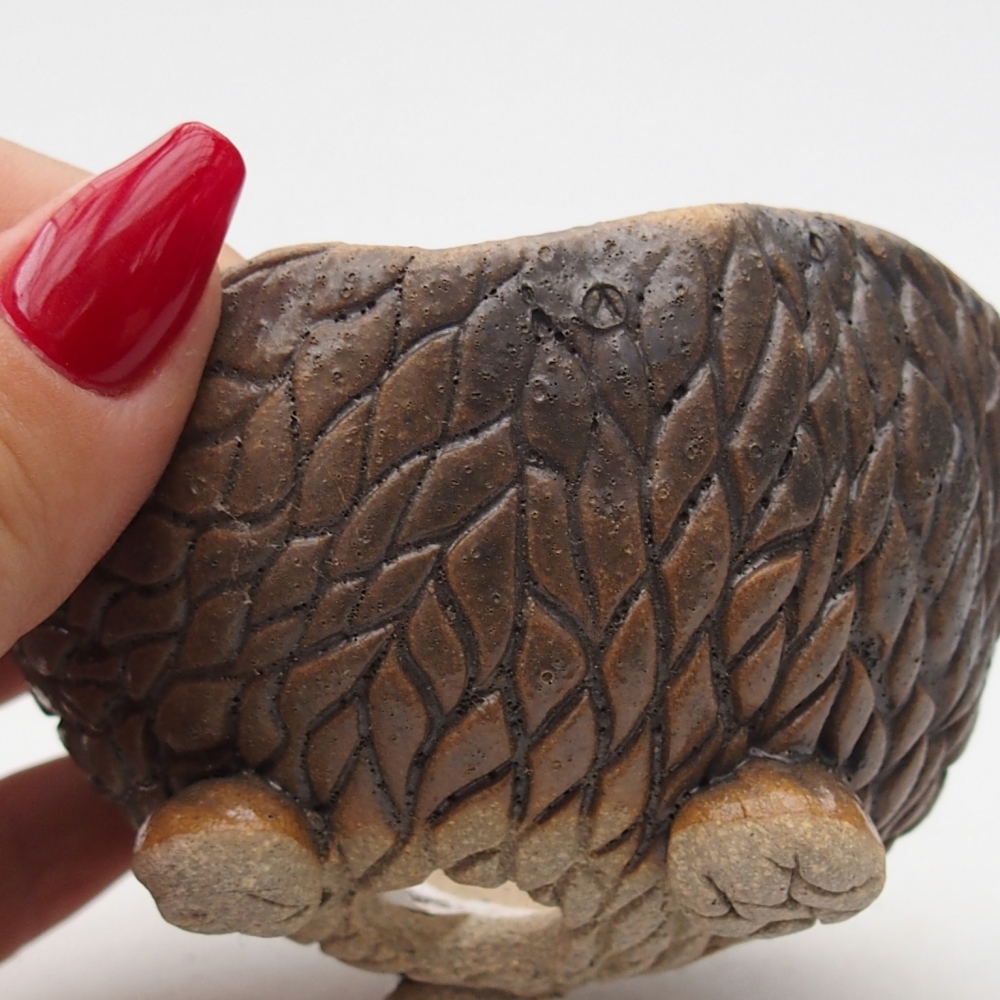 Keramická Skořápka  8,5 x 8,5 x 7 cm , barva hnědá