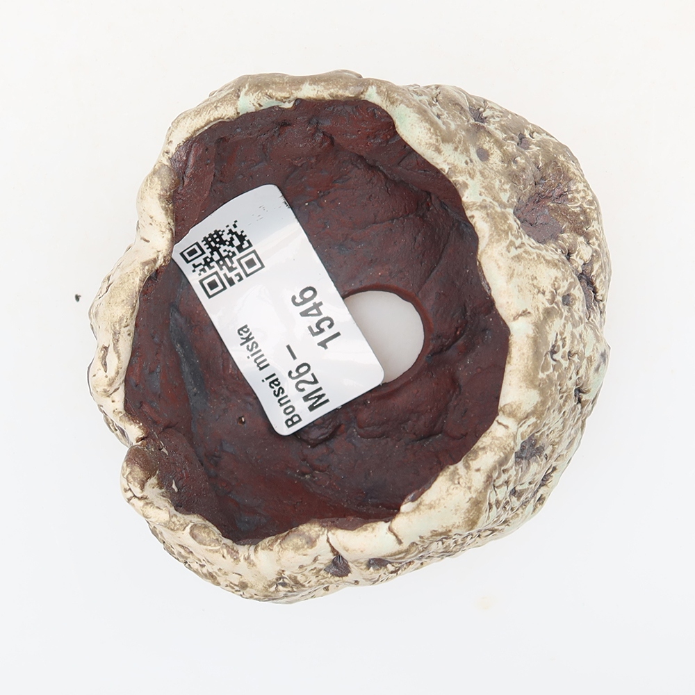 Keramická Skořápka  7 x 6 x 6 cm , barva hnědobíla
