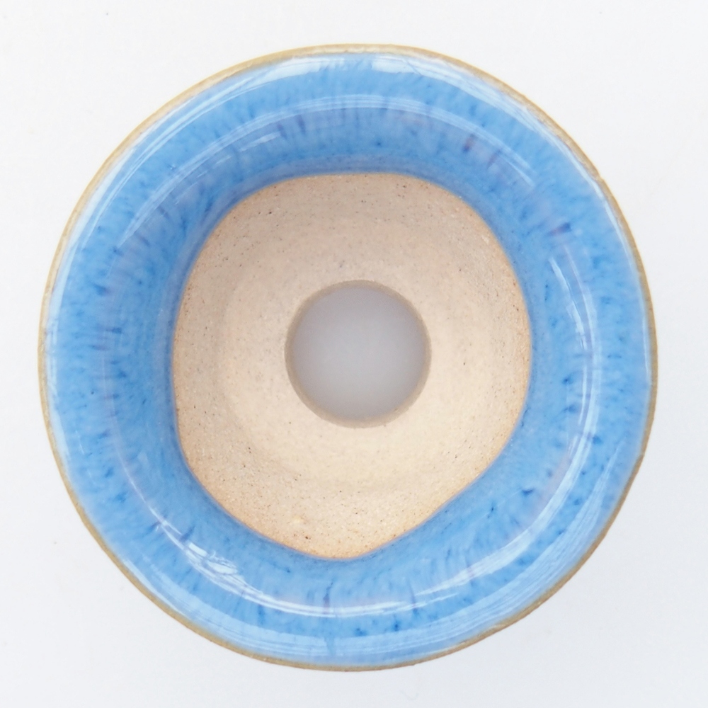 Mini bonsai miska 3,5 x 3,5 x 2 cm, barva modrá