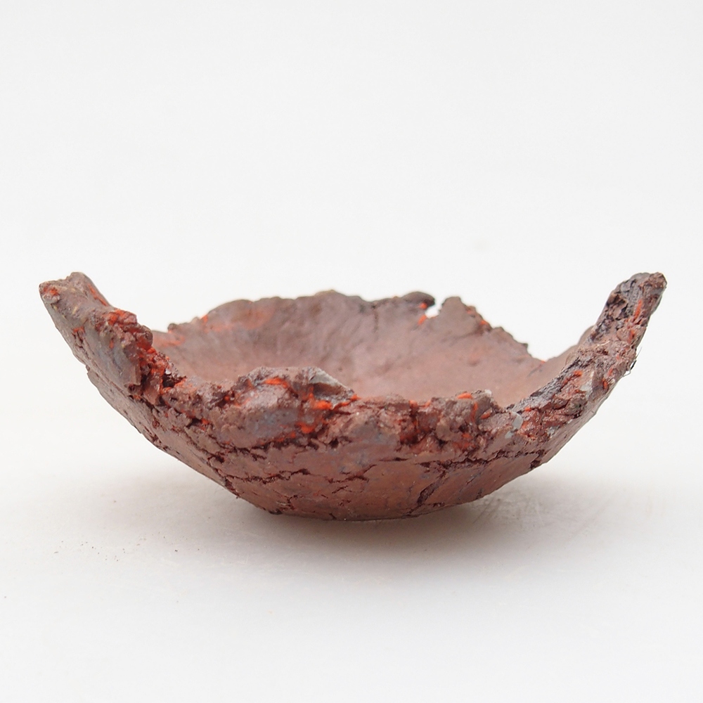 Keramická Skořápka  7 x 7 x 3 cm , barva oranžová