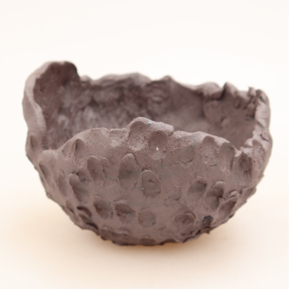 Keramická Skořápka  10 x 10 x 7 cm , barva kovová
