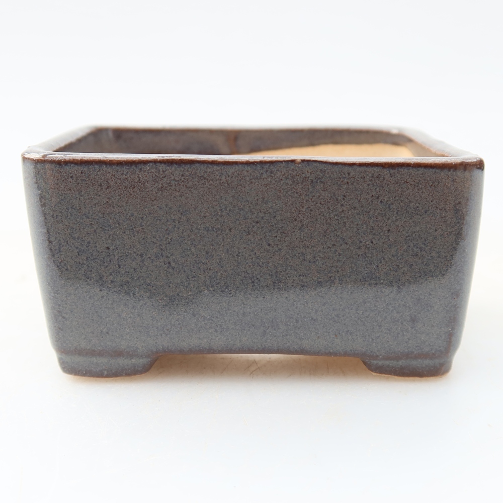 Keramická bonsai miska 6,5 x 5,5 x 3,5 cm, barva šedá