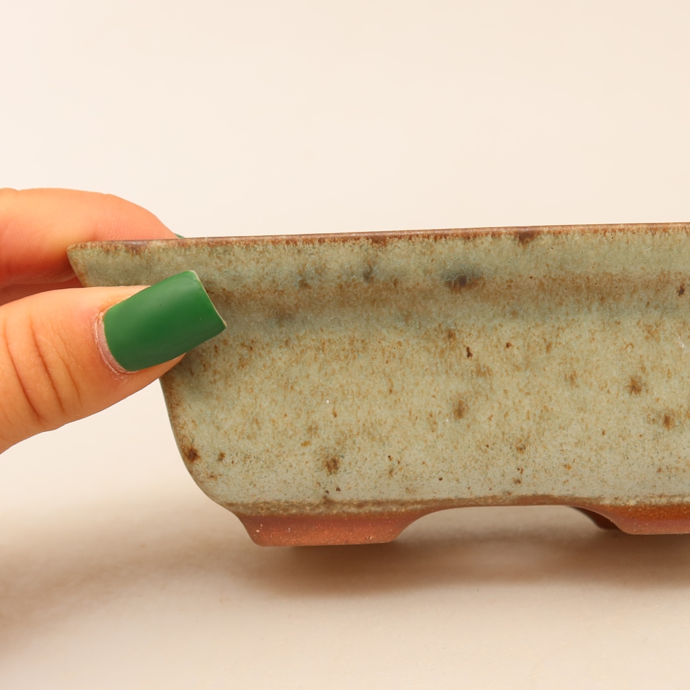 Keramická Miska  14,5 x 10 x 5 cm , barva bežovozelená