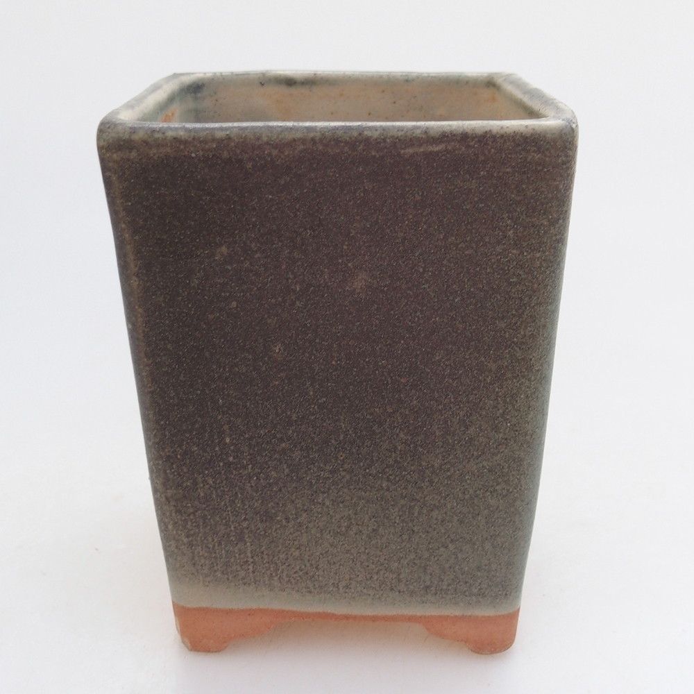 Keramická bonsai miska 8,5 x 8,5 x 11 cm, barva zelená