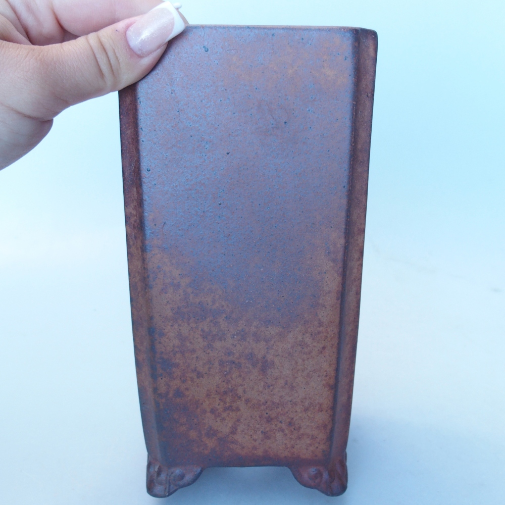 Miska 9,5 x 9,5 x 18,5 cm barva hnědá