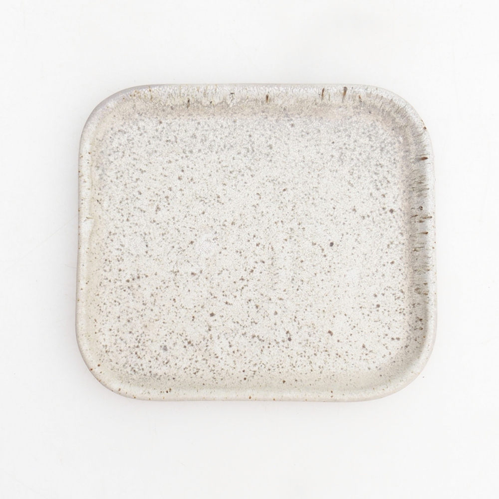 Keramická podmiska H38 - 12,5 x 10,5 x 1 cm - béžová