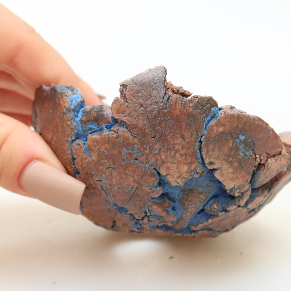 Keramická Skořápka 9 x 9 x 5 cm , barva modrá