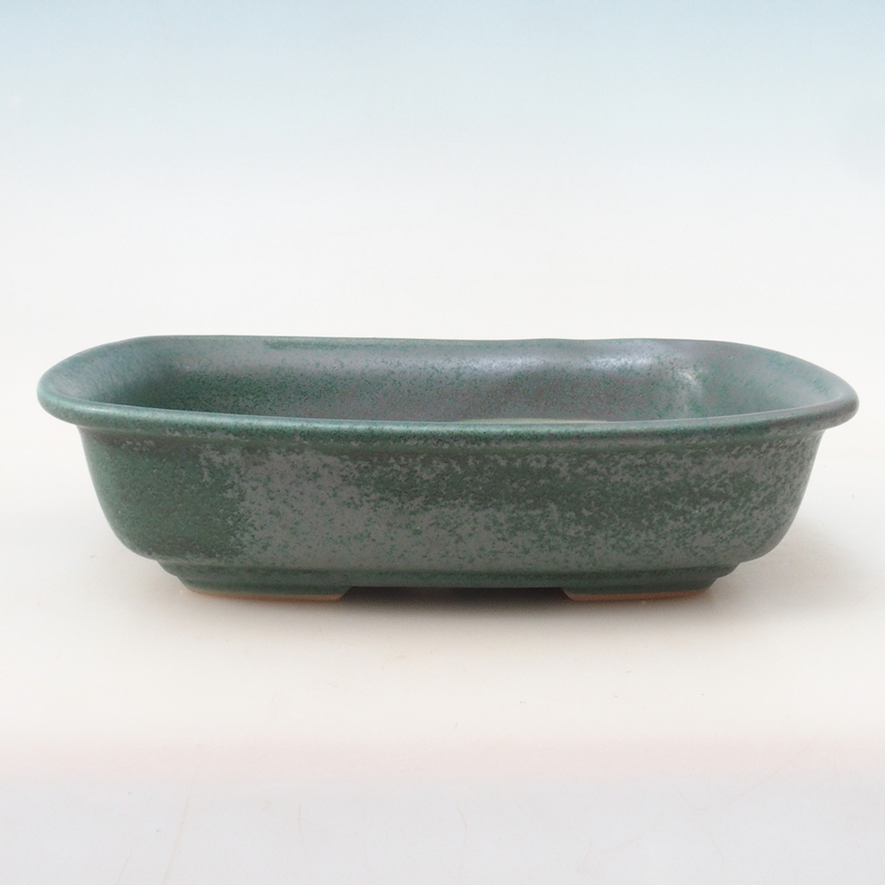 Bonsai miska H09 - 30 x 23 x 7,5 cm. - zelená