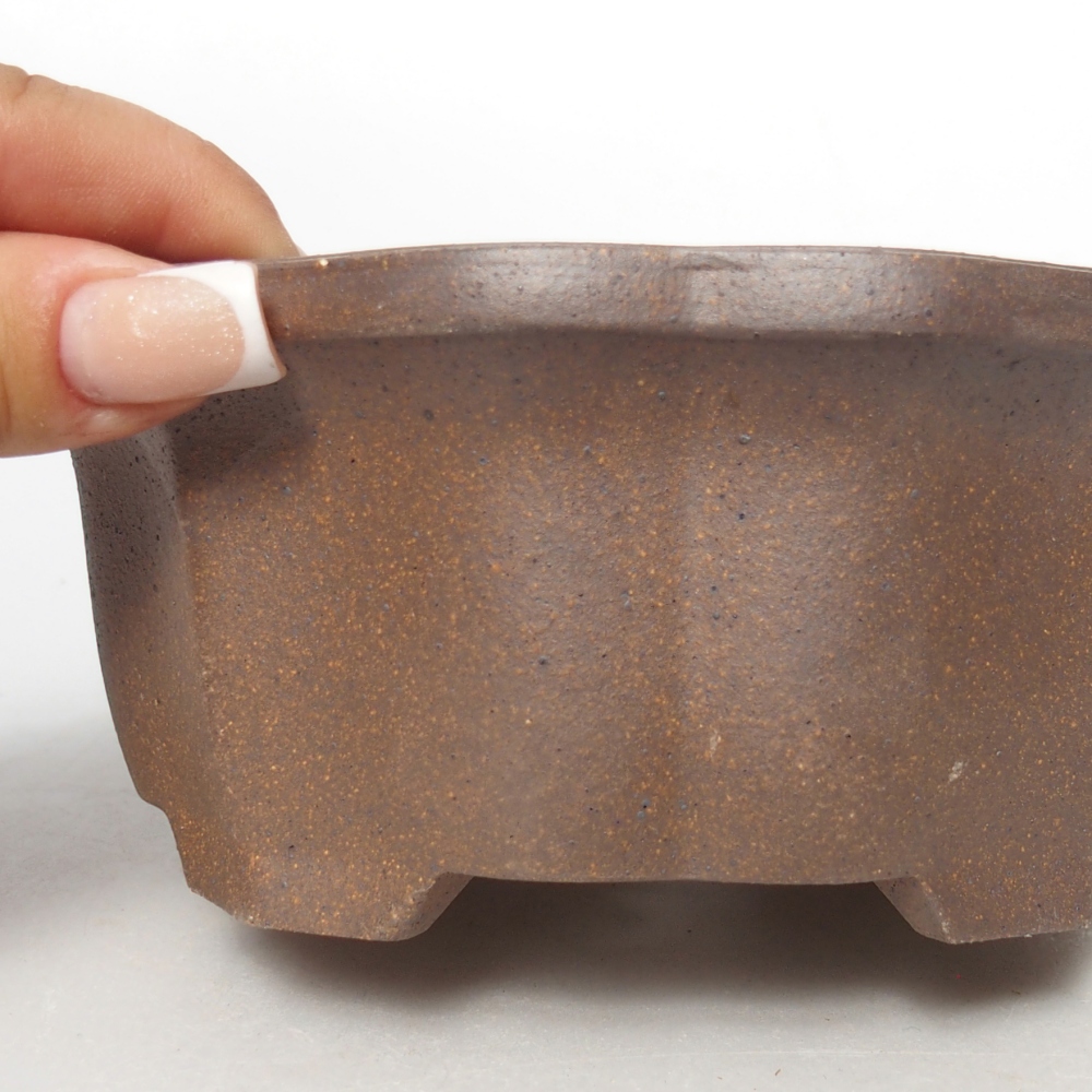 Miska 15 x 15 x 6,5 cm barva hnědá