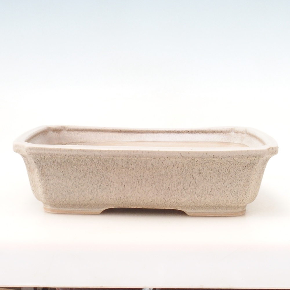 Bonsai miska H07 - 30 x 20,5 x 8 cm. - béžová