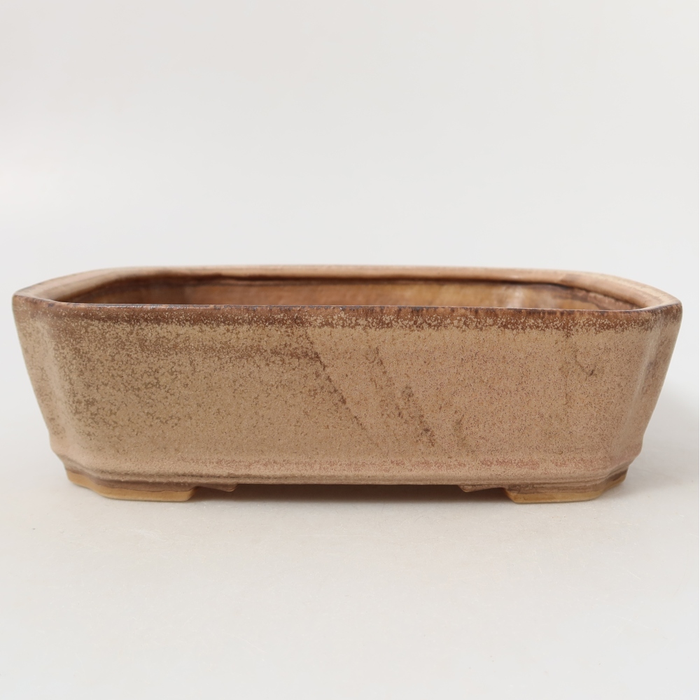 Keramická bonsai miska 21,5 x 18 x 6 cm, barva růžová