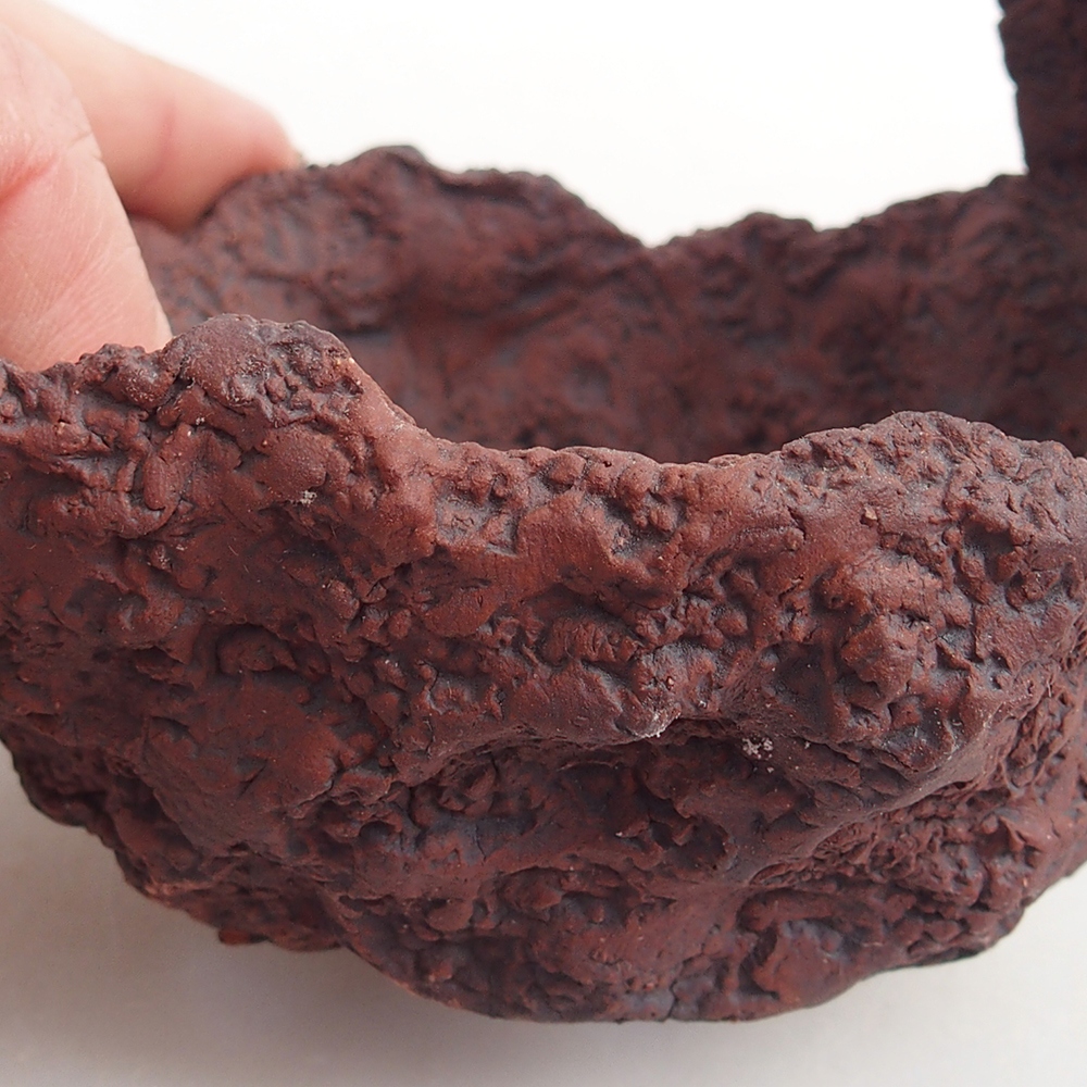 Keramická Skořápka 9 x 7,5 x 9 cm , barva hnědá