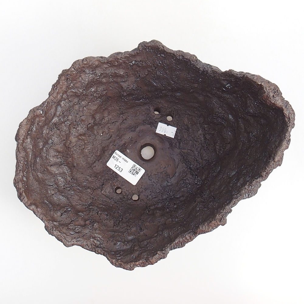 Keramická Skořápka 23 x 20 x 18 cm , barva hnědá