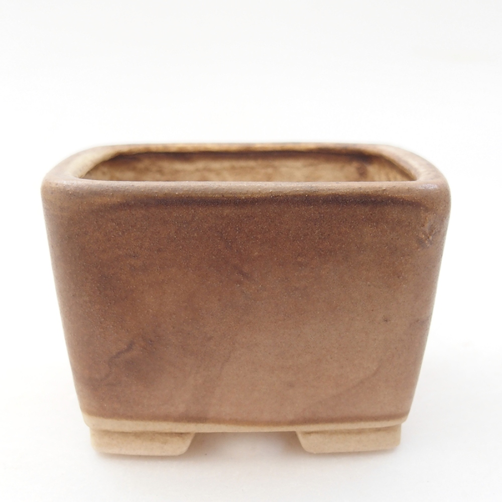 Keramická bonsai miska 6 x 6 x 4,5 cm, barva růžová