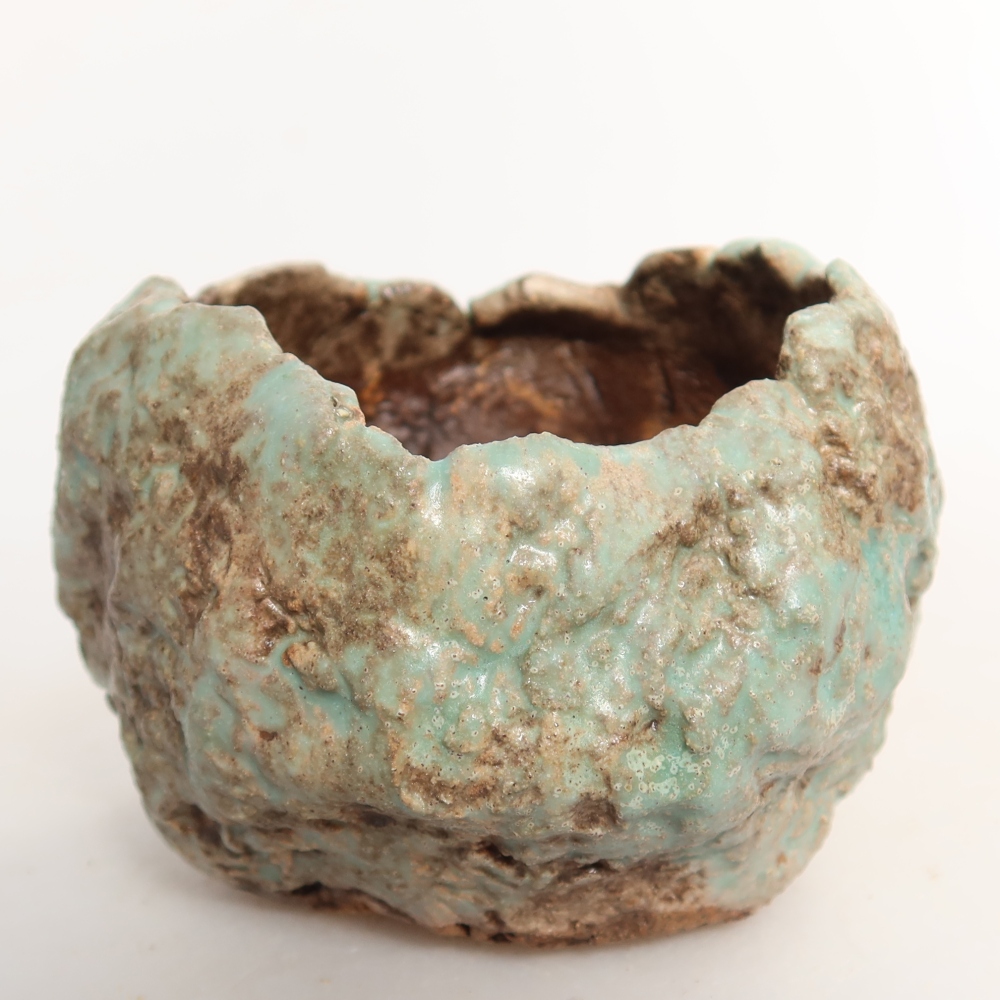 Keramická Skořápka  7 x 7 x 6 cm , barva zelená