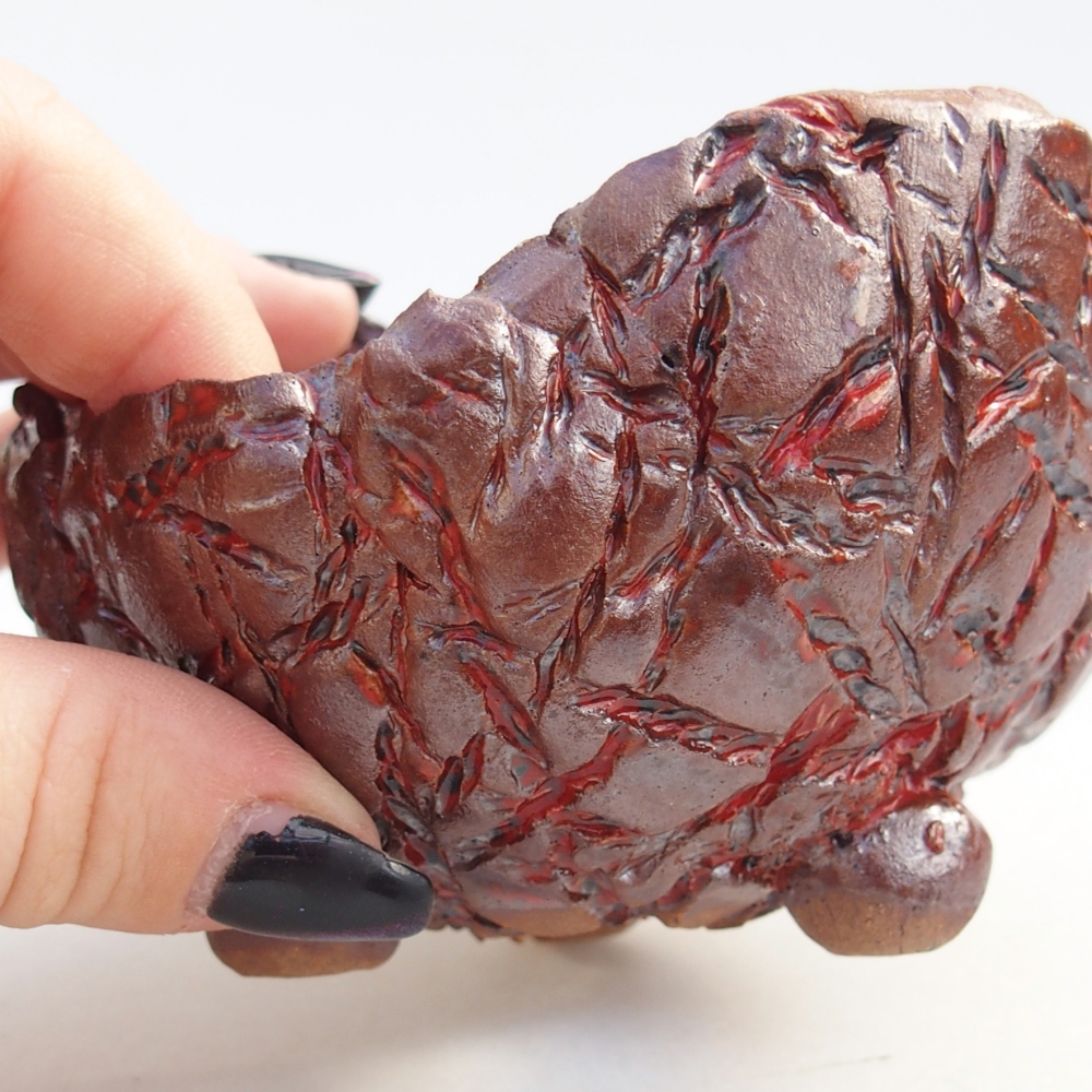 Keramická Skořápka 9,5 x 9,5 x 7 cm , barva hnědá