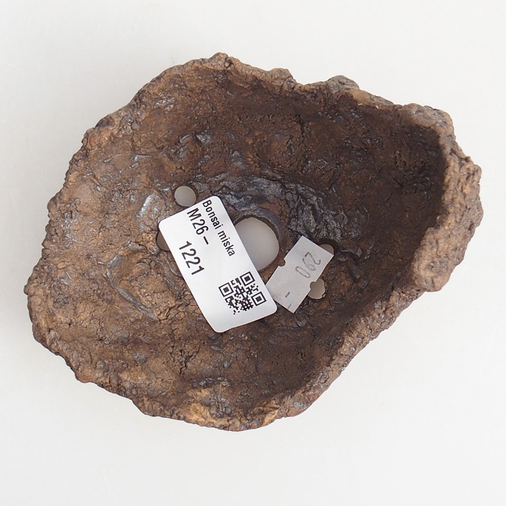 Keramická Skořápka 10 x 8 x 9,5 cm , barva hnědá