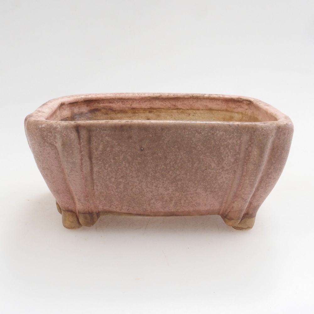 Keramická bonsai miska 10 x 8,5 x 4,5 cm, barva růžová