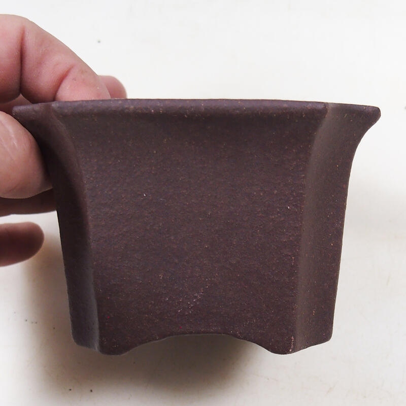 Bonsai miska 10 x 10 x 7 cm, barva hnědá