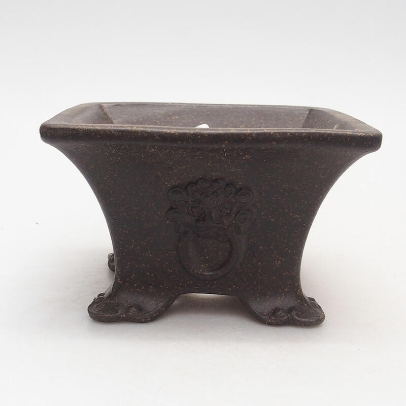 Bonsai miska 12 x 12 x 7 cm, barva hnědookrová
