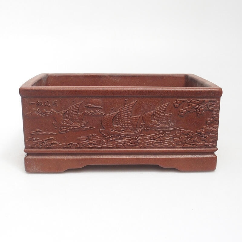 Bonsai miska 15,5 x 11,5 x 6,5 cm, barva hnědá
