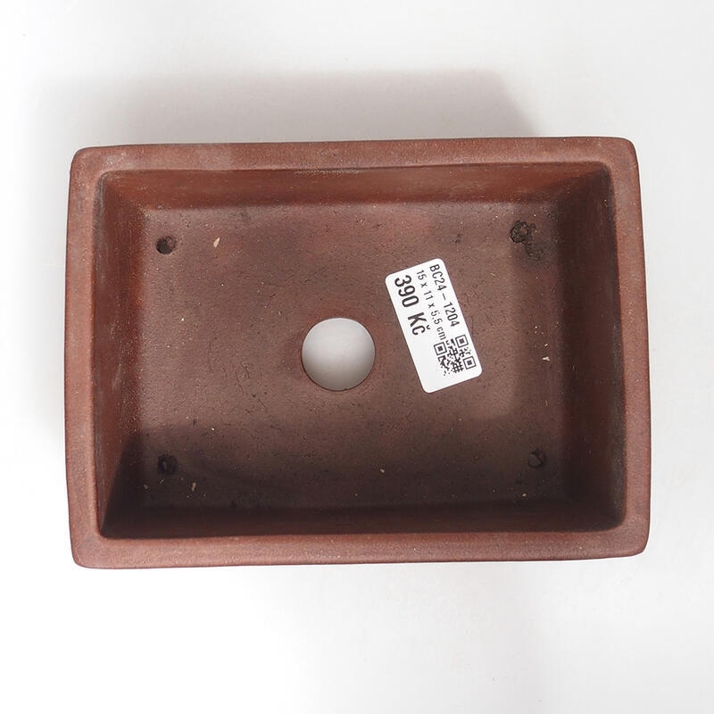 Bonsai miska 15,5 x 11,5 x 6,5 cm, barva hnědá